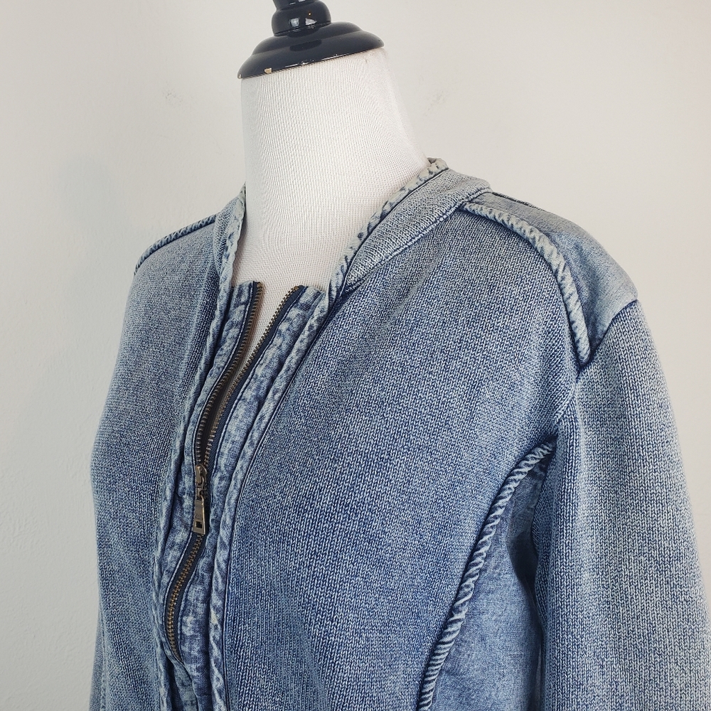 Blue Willi's Jean Jacket Denim Danish Denmark Scandinavian Spring Boho Nordic - Picture 5 of 16